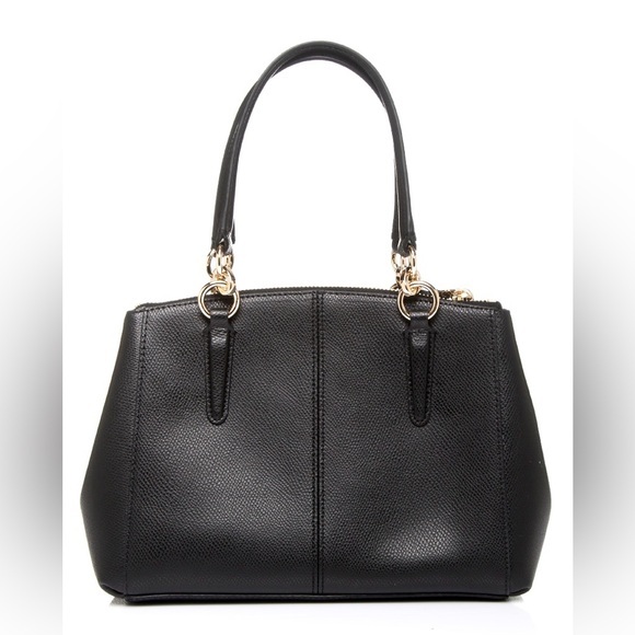 Coach Mini Christie Carryall • F36704 •Black Crossgrain Leather (No Strap) - Picture 3 of 16